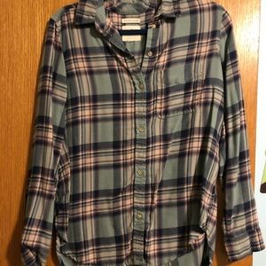 American Eagle boy friend fit flannel size M